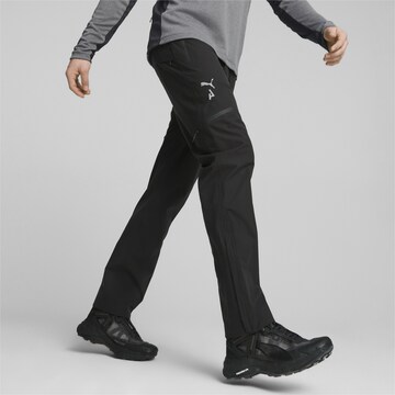 Regular Pantaloni sport de la PUMA pe negru: față