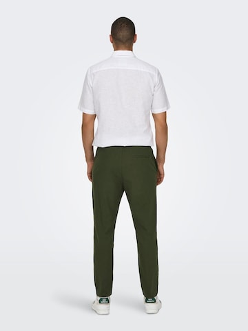 Regular Pantalon 'Linus' Only & Sons en vert