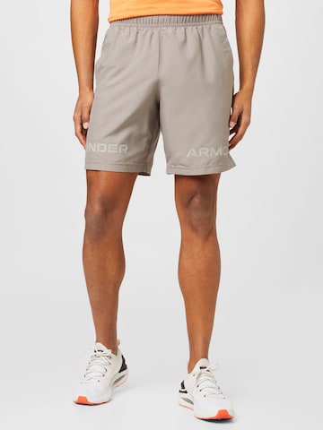 UNDER ARMOUR Regular Sporthose in Beige: predná strana