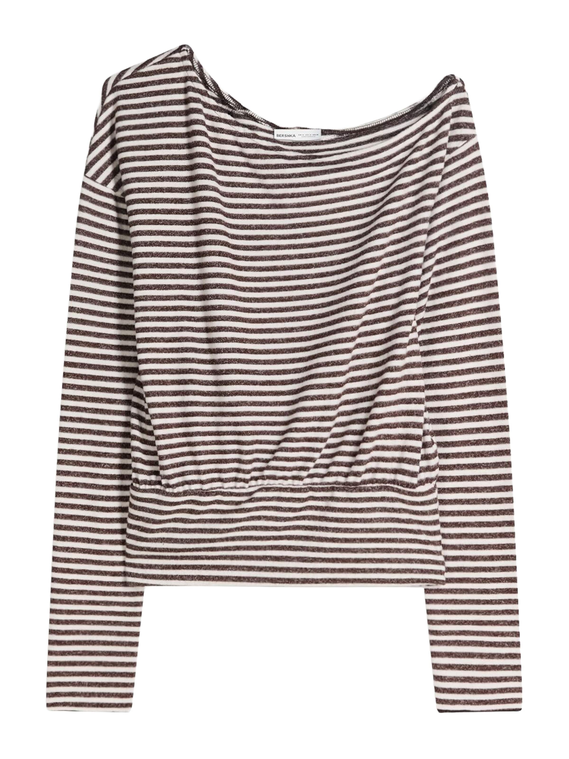 Pull-over Bershka en marron : devant