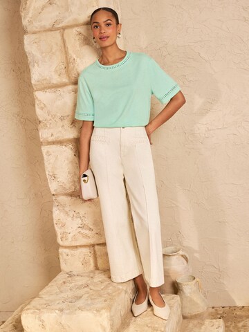 T-shirt love & roses en vert