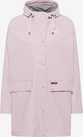 Manteau mi-saison Schmuddelwedda en rose : devant