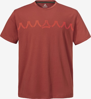 T-Shirt fonctionnel 'Elmori' Schöffel en rouge : devant