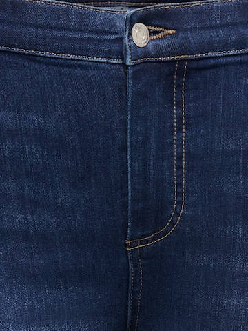 ONLY Carmakoma - Skinny Vaquero 'Lace' en azul