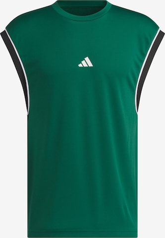 T-Shirt fonctionnel 'All-World' ADIDAS PERFORMANCE en vert : devant