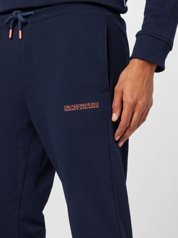 Tapered Pantaloni 'TOM' di Only & Sons in blu