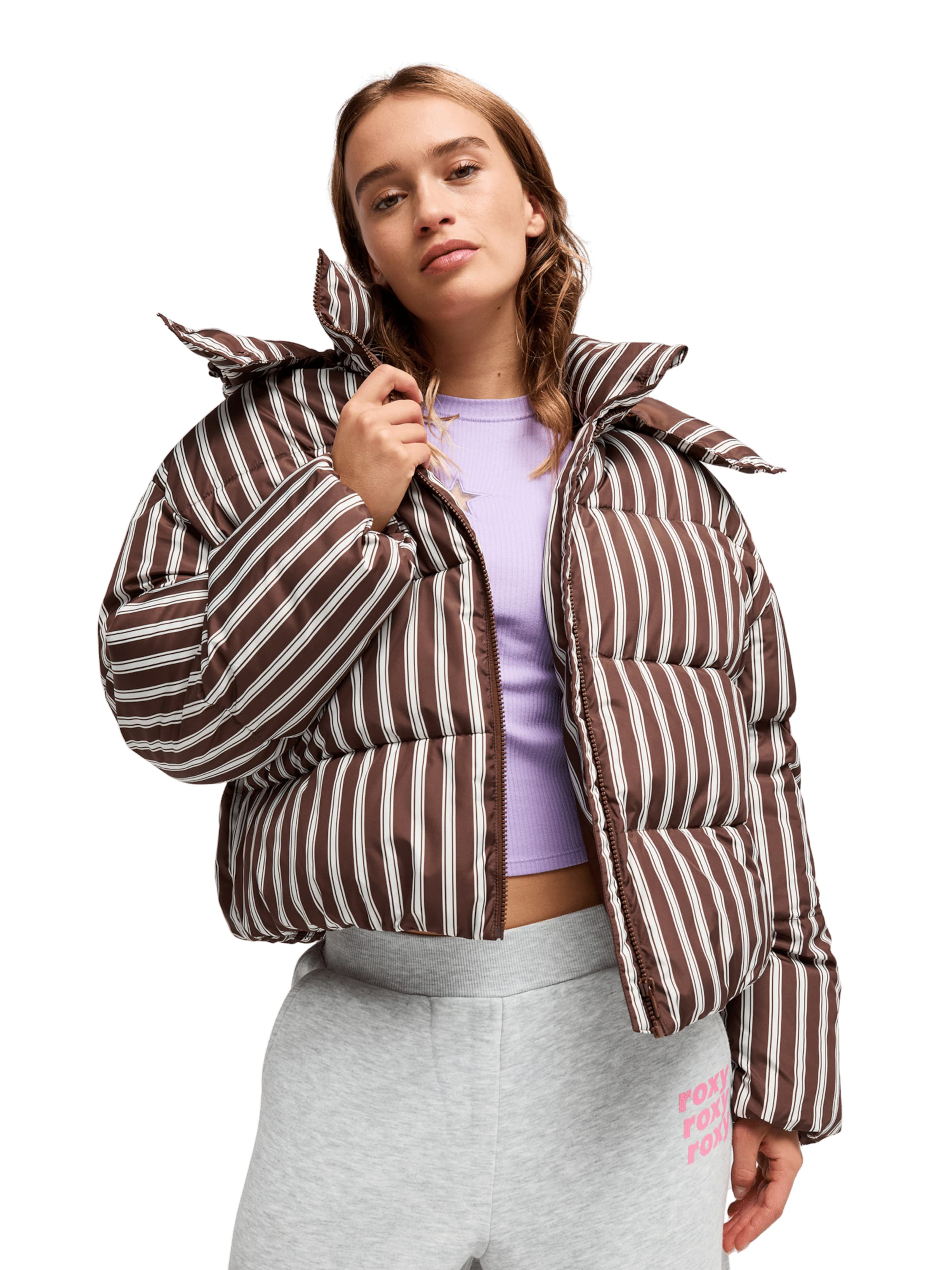 ROXY Zimska jakna 'Diamond Forest' | rjava barva