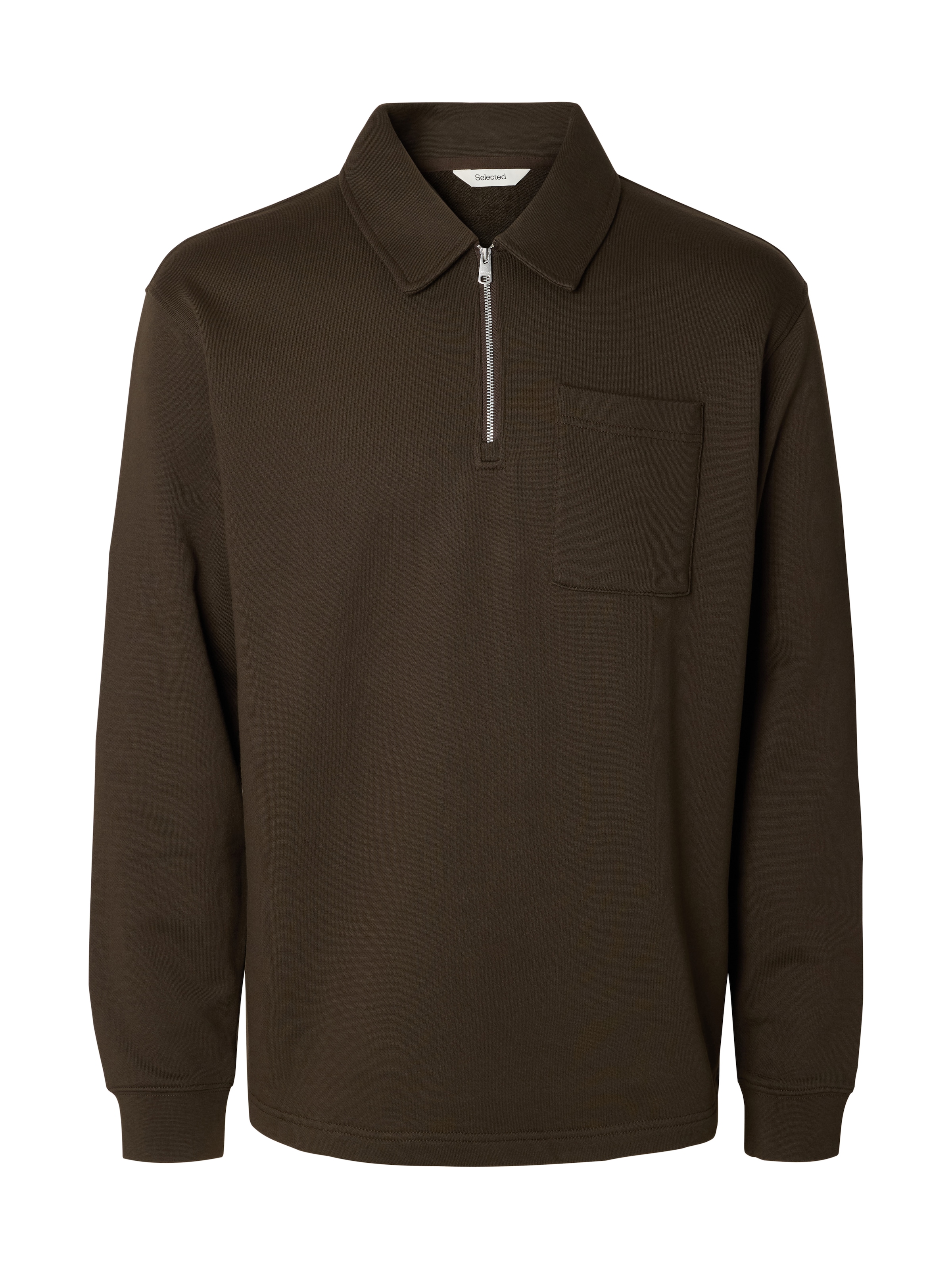 SELECTED - Sudadera 'SLMScott' en marrón: frente