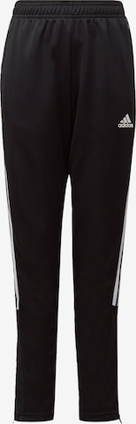 ADIDAS PERFORMANCE - regular Pantalón deportivo 'Tiro 21' en negro: frente