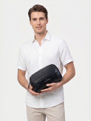 Pochette 'Pochette uomo Navigare con zip - Poliestere resistente' di Navigare in nero