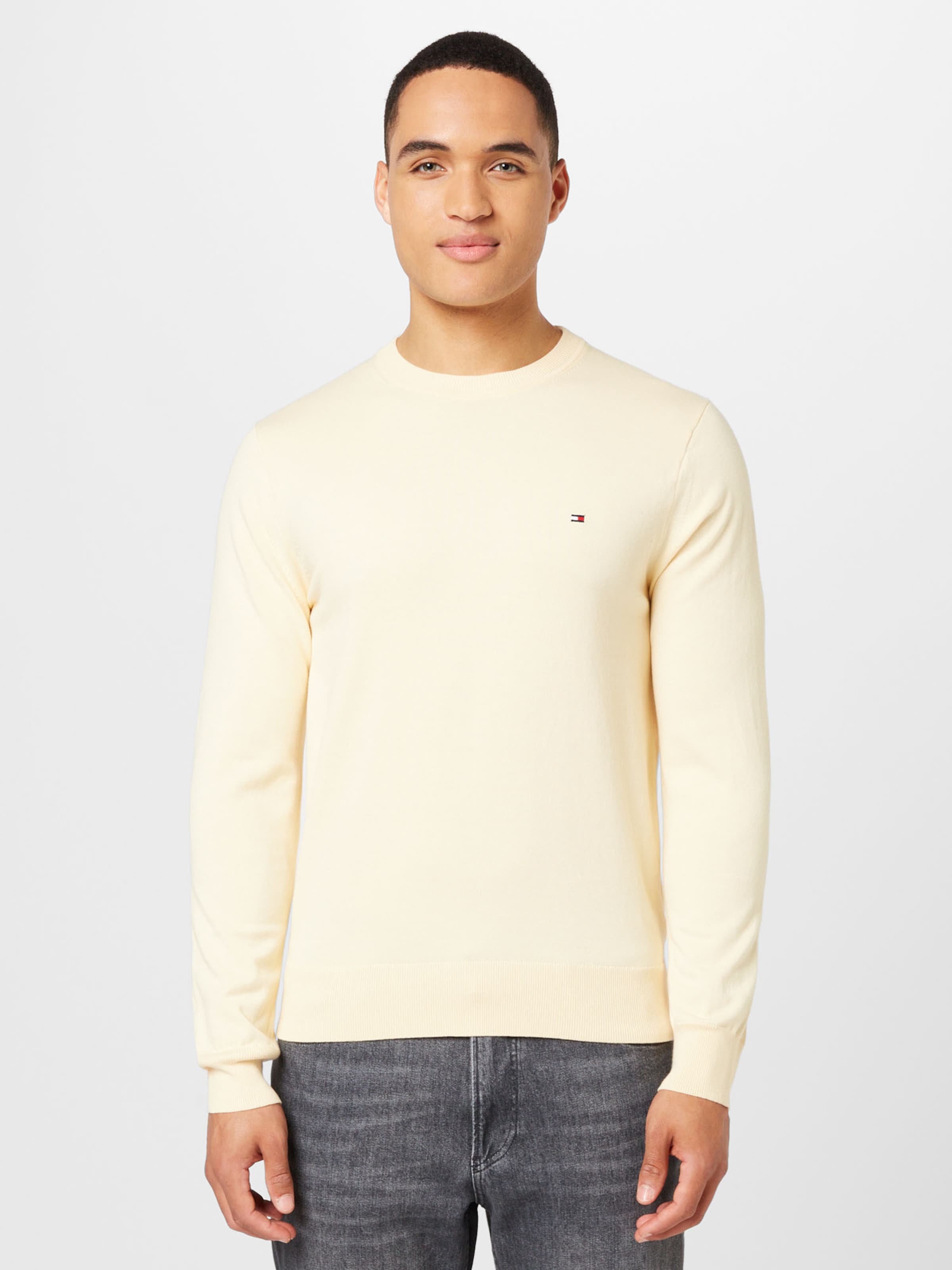 TOMMY HILFIGER Sweater in Yellow ABOUT YOU