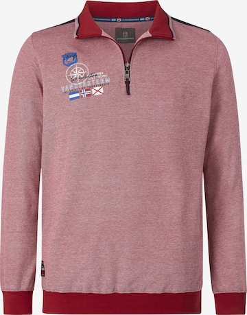 Jan Vanderstorm Sweatshirt ' Alvarin ' in Rot: predná strana