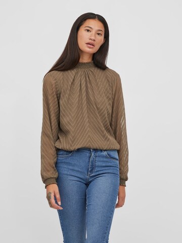 VILA Blouse in Bruin: voorkant