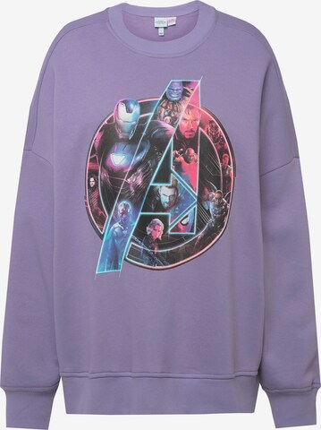 Sweat-shirt Studio Untold en violet : devant