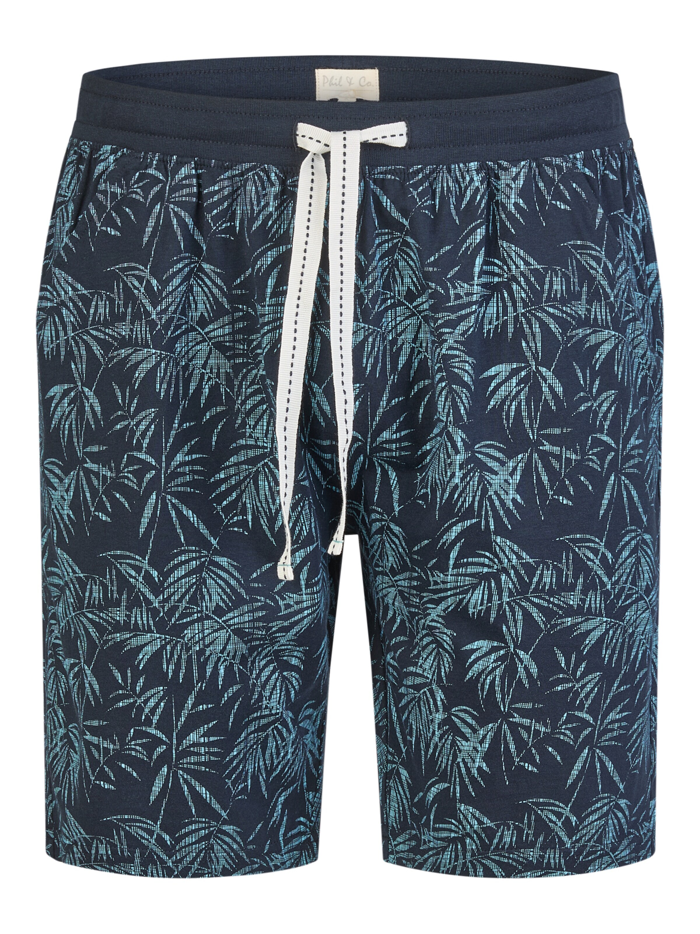 Phil & Co. Berlin Pyjama kort in Blauw