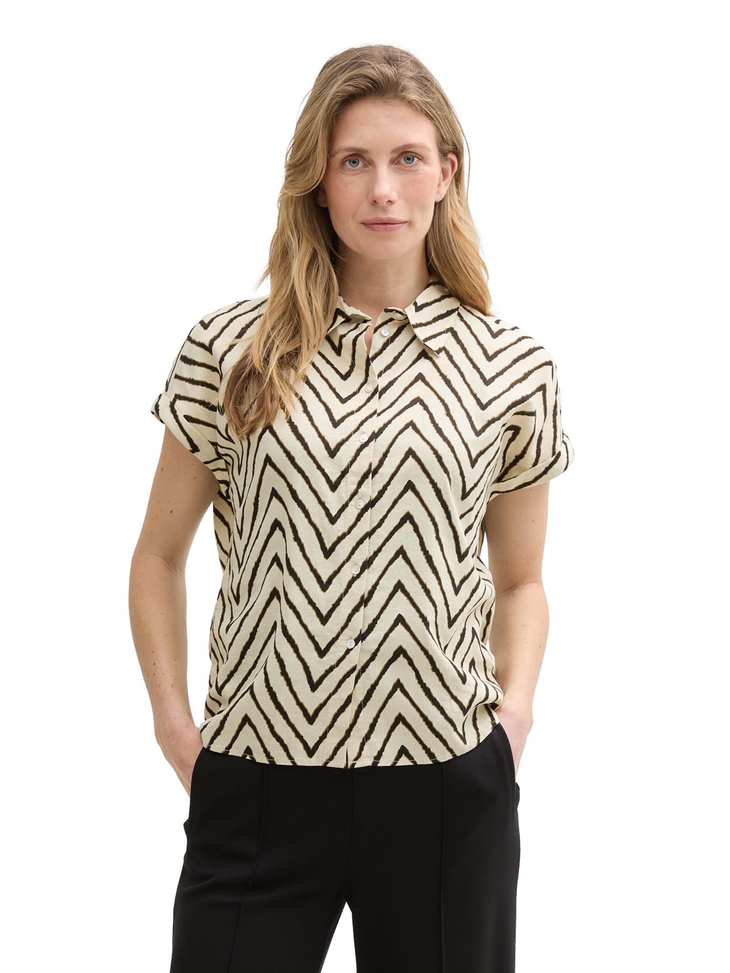 TOM TAILOR - Blusa en beige: frente