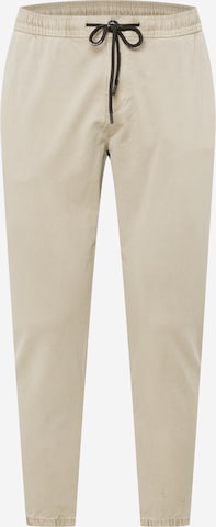 TOM TAILOR DENIM Tapered Pants in Beige: front