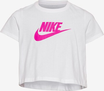 T-Shirt Nike Sportswear en blanc : devant