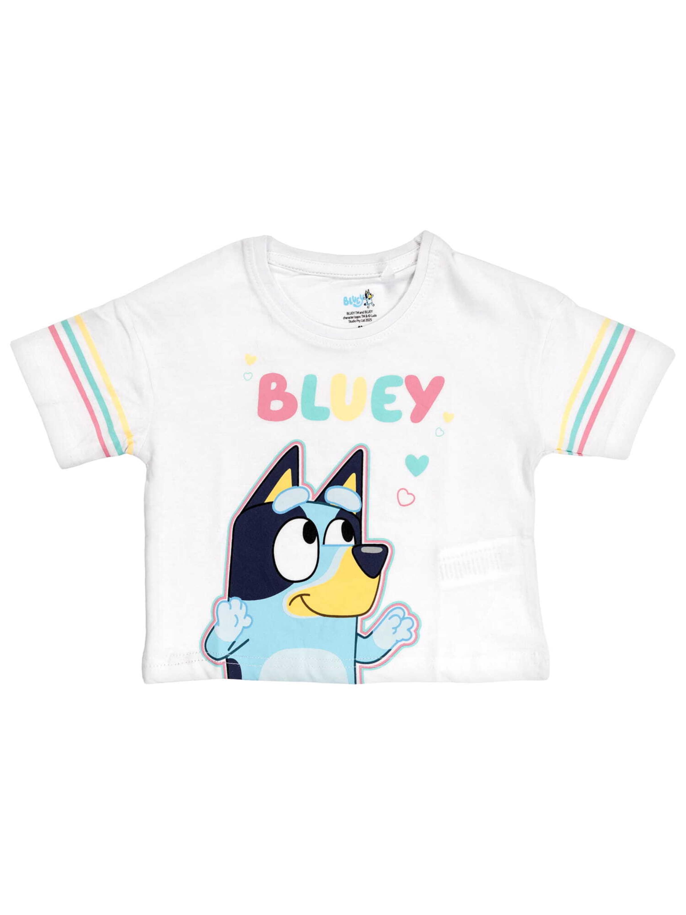 Maglietta 'Bluey & Bingo' di Bluey in bianco: frontale