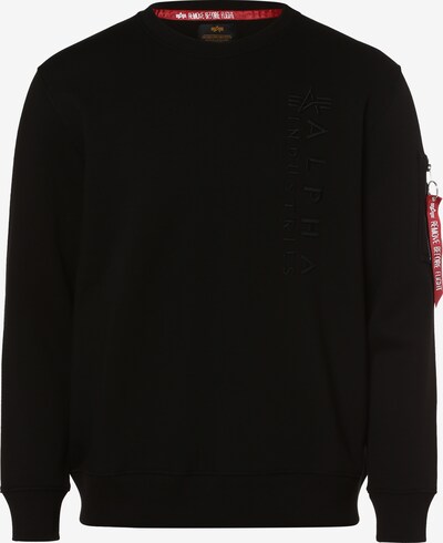 ALPHA INDUSTRIES Sweater majica 'Emb' u crna, Pregled proizvoda