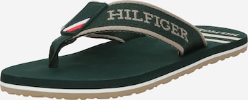 Flip-flops de la TOMMY HILFIGER pe verde: față