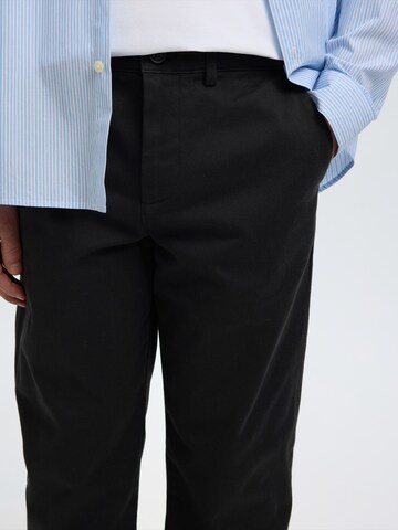 Regular Pantalon chino 'SLMMILES' SELECTED en noir