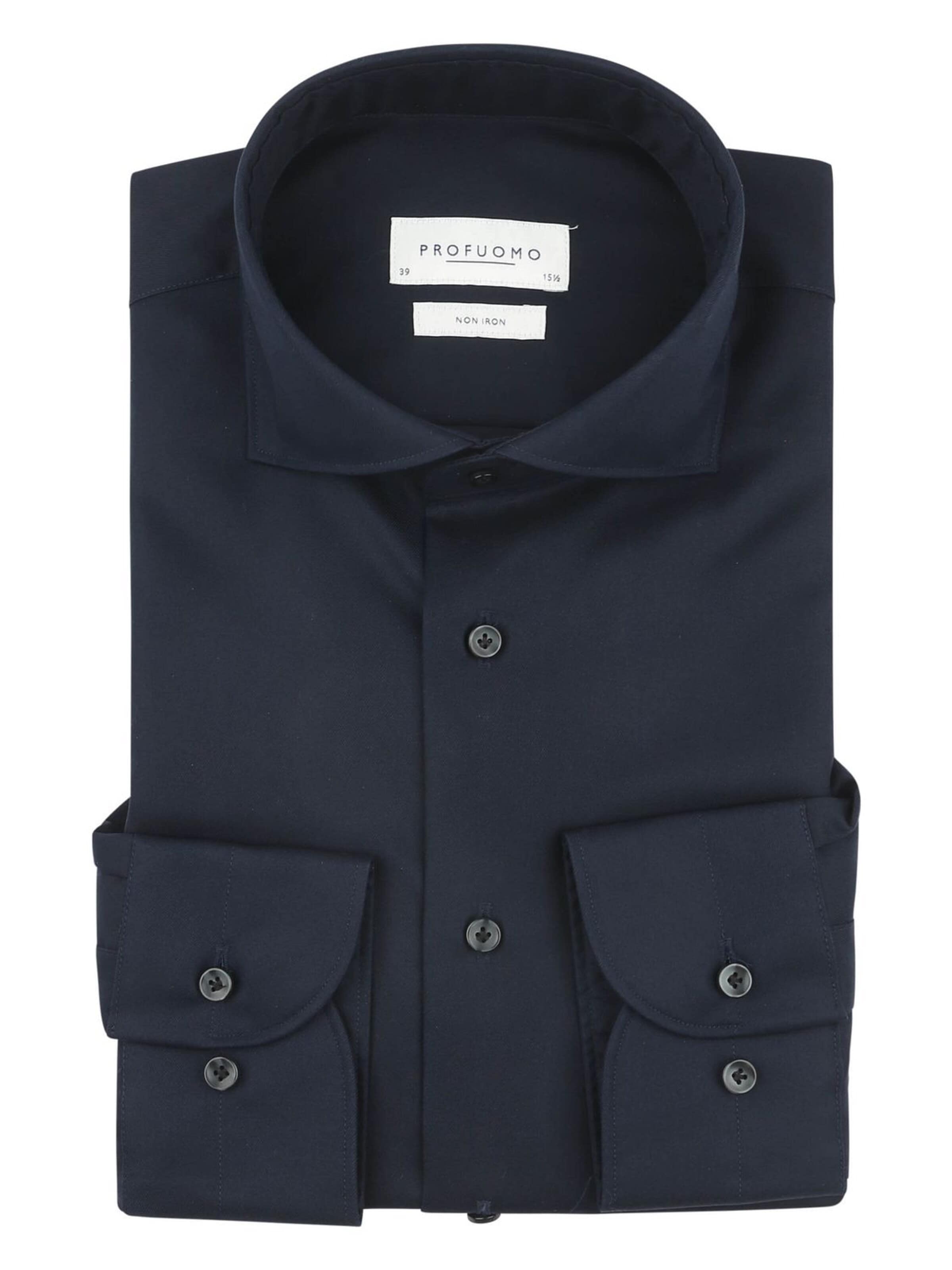 Profuomo Button Up Shirt in Blue: front