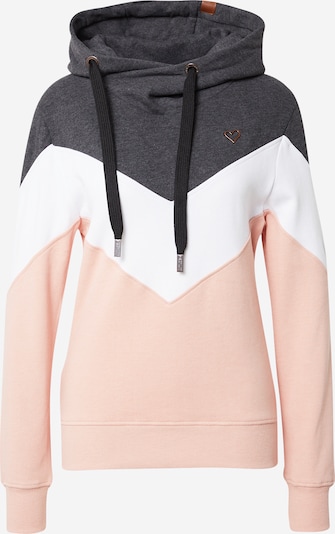 Alife and Kickin Sweater majica 'Stella' u antracit siva / roza / bijela, Pregled proizvoda