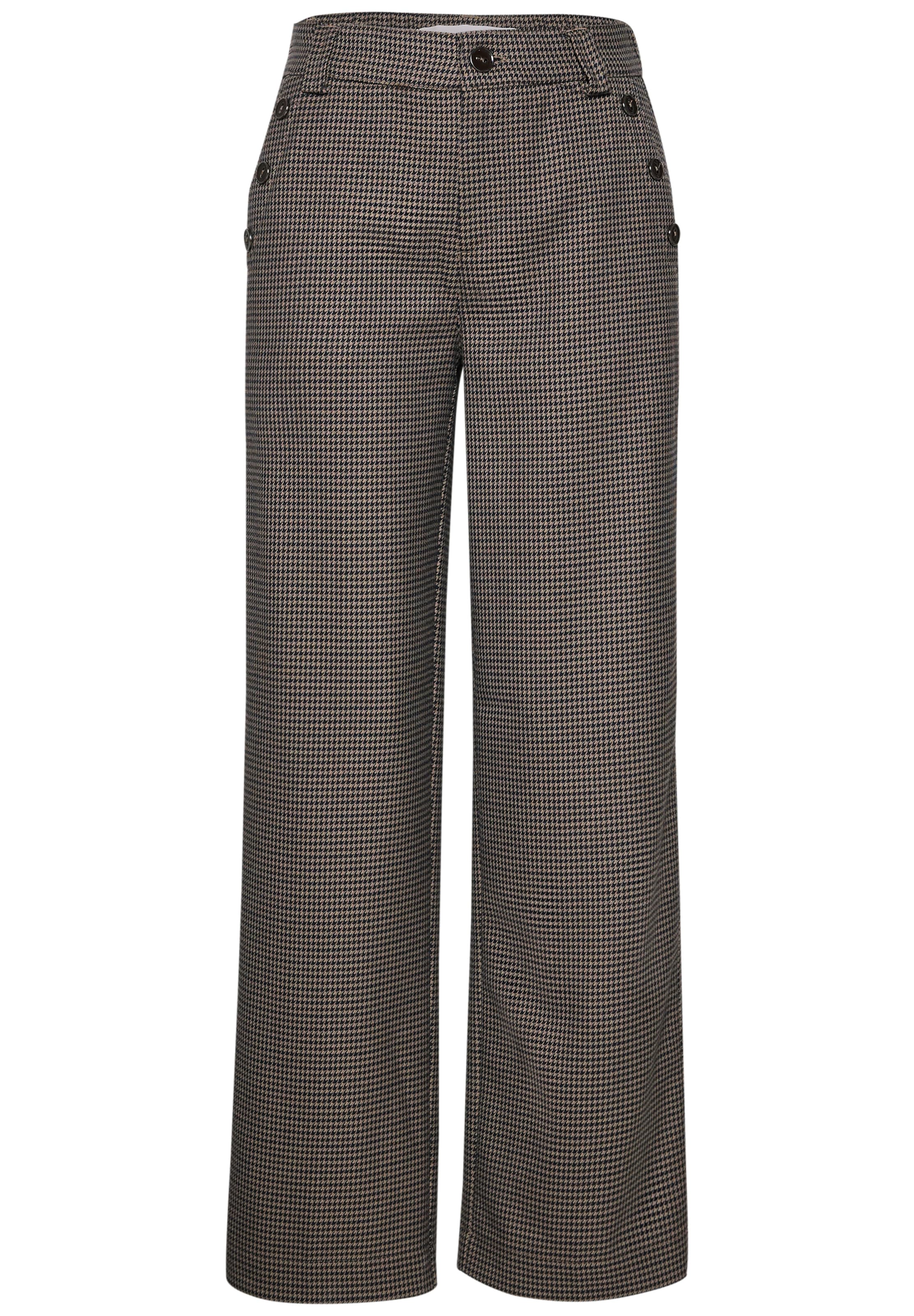 STREET ONE Loose fit Trousers 'Amalia' in Beige: front