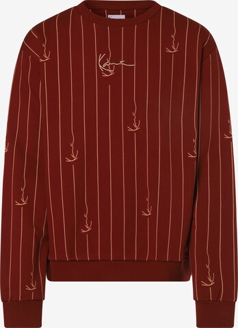 Karl Kani Sweatshirt in Rood: voorkant
