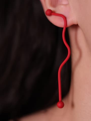 Nightini Earrings in Red: front