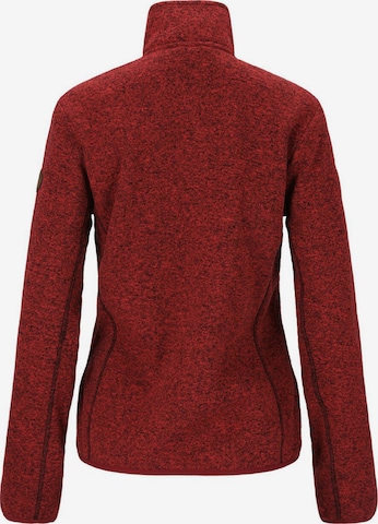 Gipfelglück Athletic Fleece Jacket 'Ilona' in Red