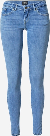 ONLY Skinny Jeans 'Coral' in Blauw: voorkant