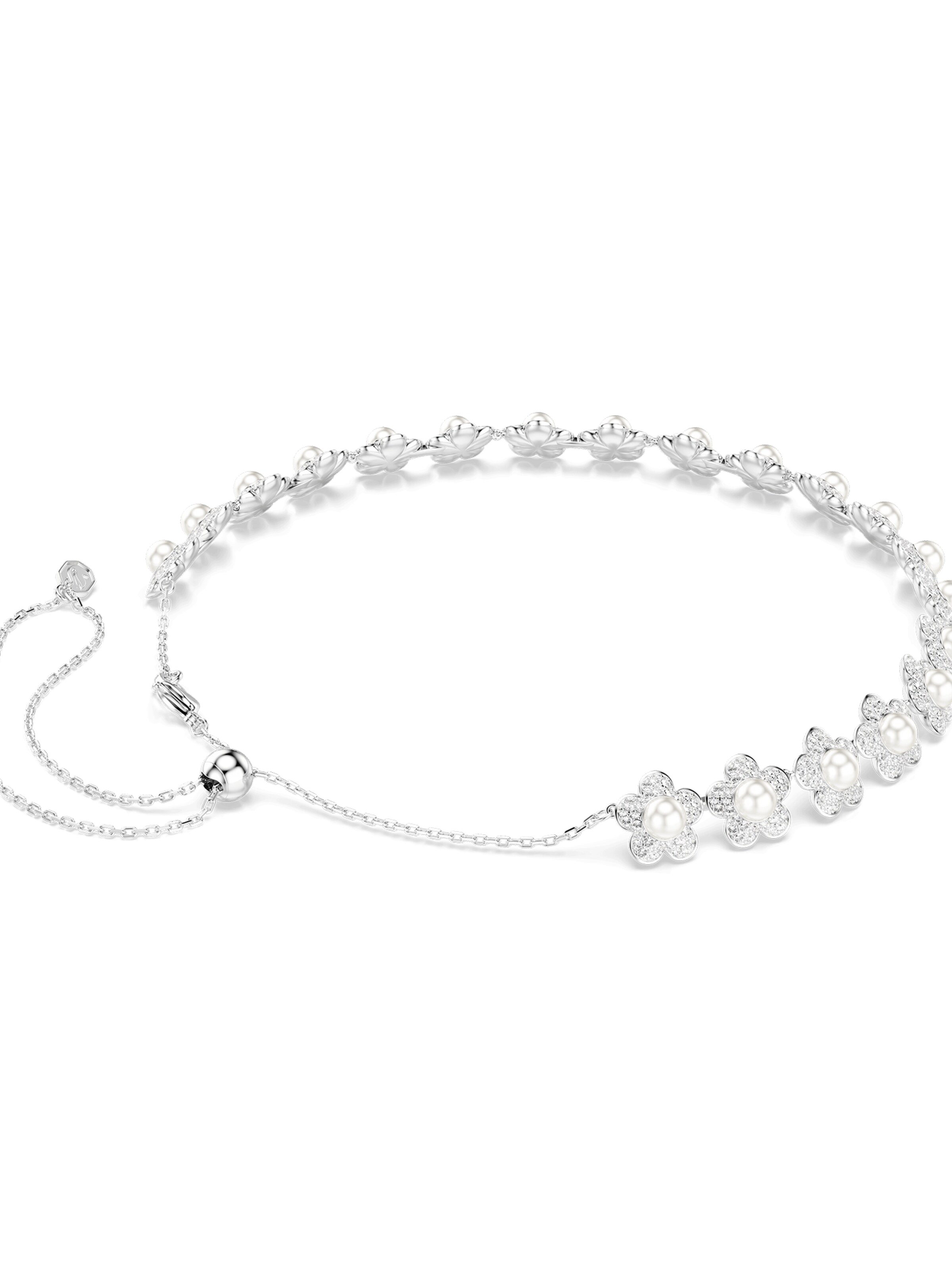 Swarovski Kette in Weiß