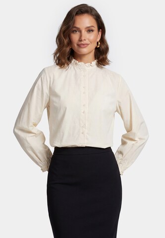 faina Blouse in Beige: front