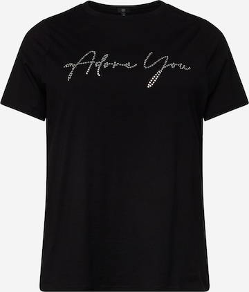 River Island Plus T-Shirt in Schwarz: predná strana