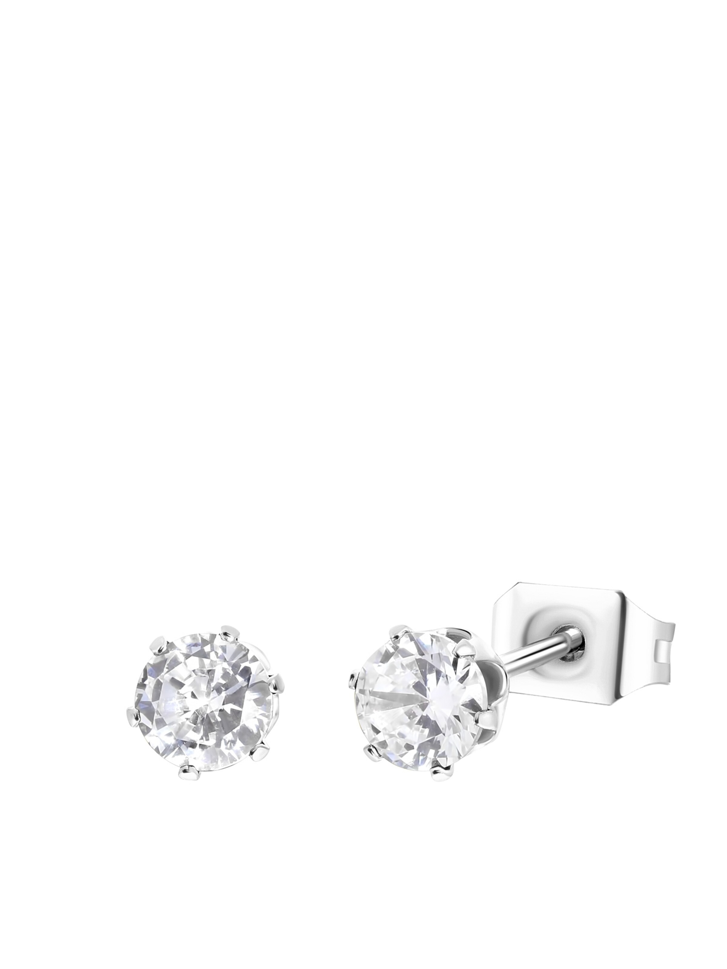 Lucardi Oorbellen in Zilver: voorkant