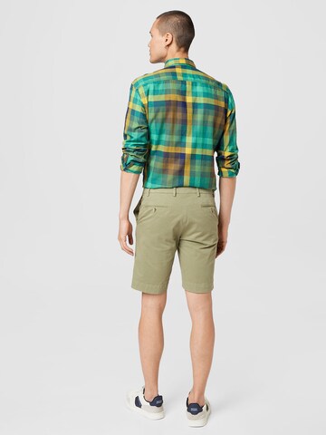 Hackett London Slimfit Shorts 'KENSINGTON' in Grün