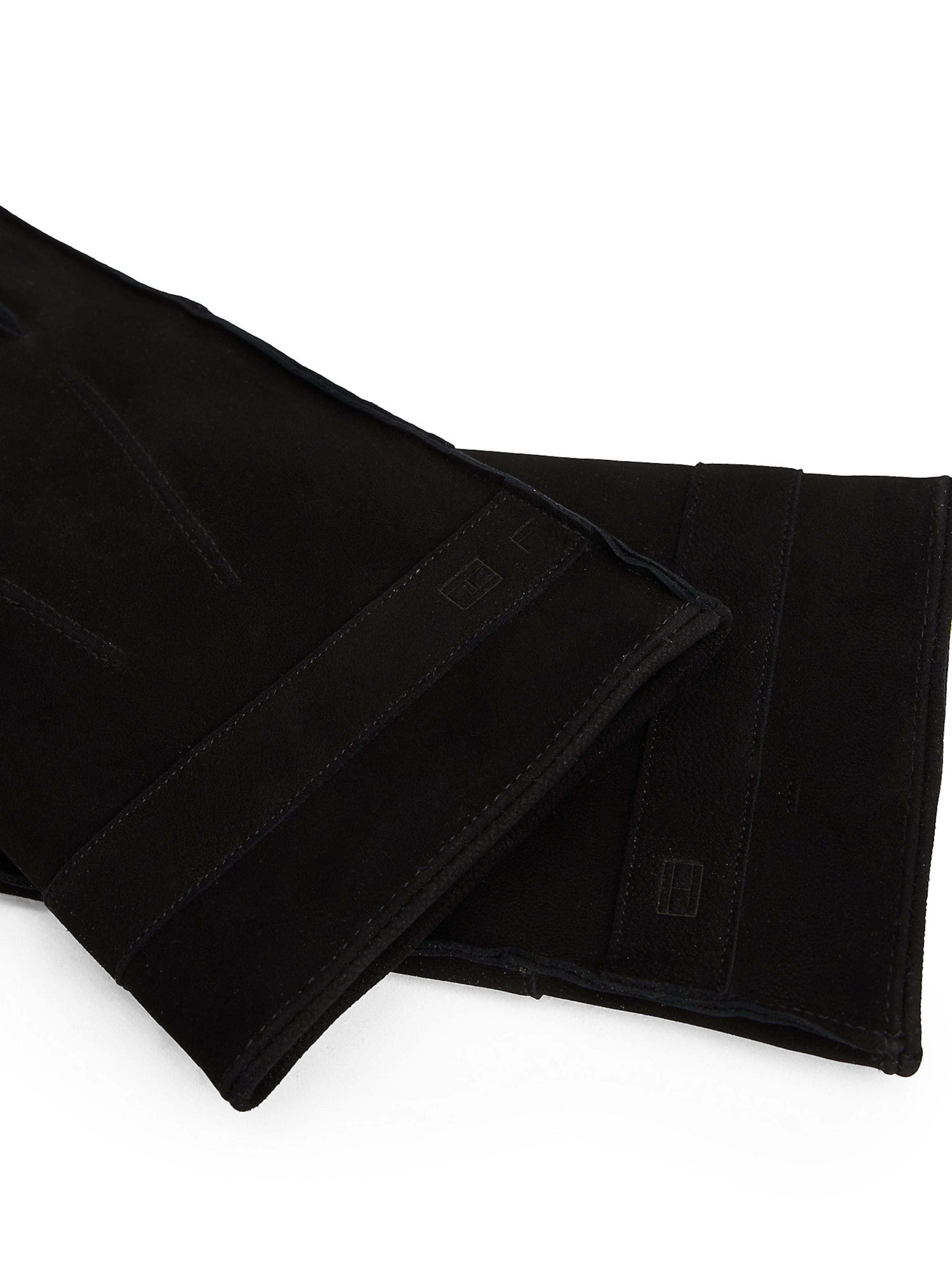 juoda TOMMY HILFIGER Pirštuotos pirštinės