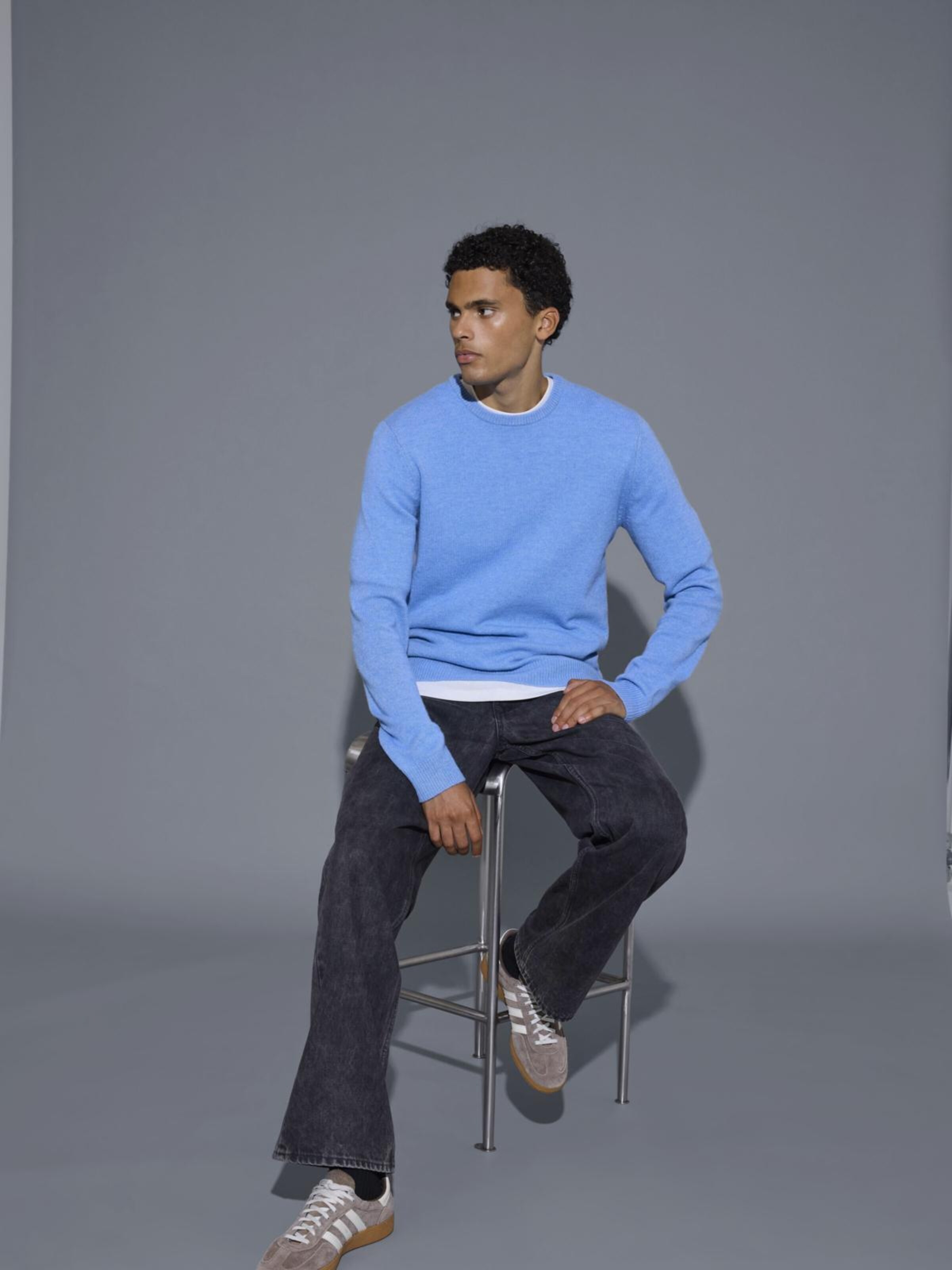 BLEND Strickpullover 'BHBranko' in Blau