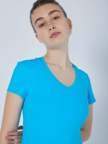 SPORTKIND Performance shirt 'V-Neck' in Blue