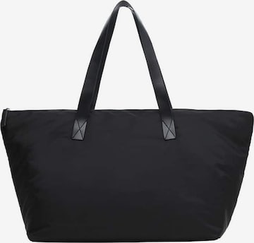 MANGO Nákupní taška 'Nina' – černá: přední strana