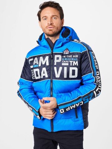 CAMP DAVID Winterjas in Blauw: voorkant