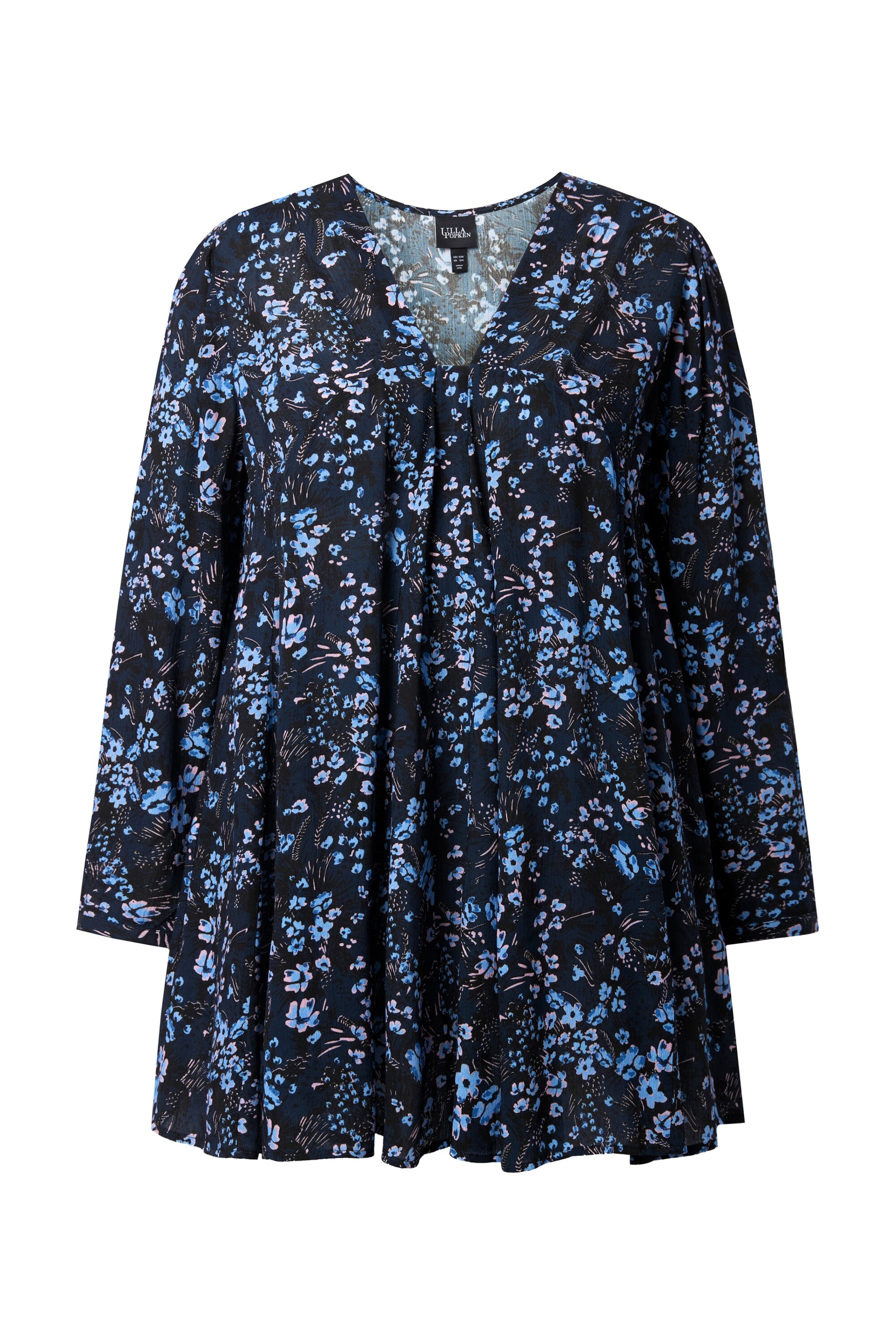 Ulla Popken Blouse in Blauw: voorkant