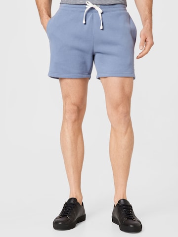 HOLLISTER Regular Trousers in Blue: front