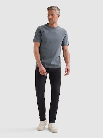 VANGUARD Paita 'T-shirt in mercerized cotton with crewneck' värissä sininen