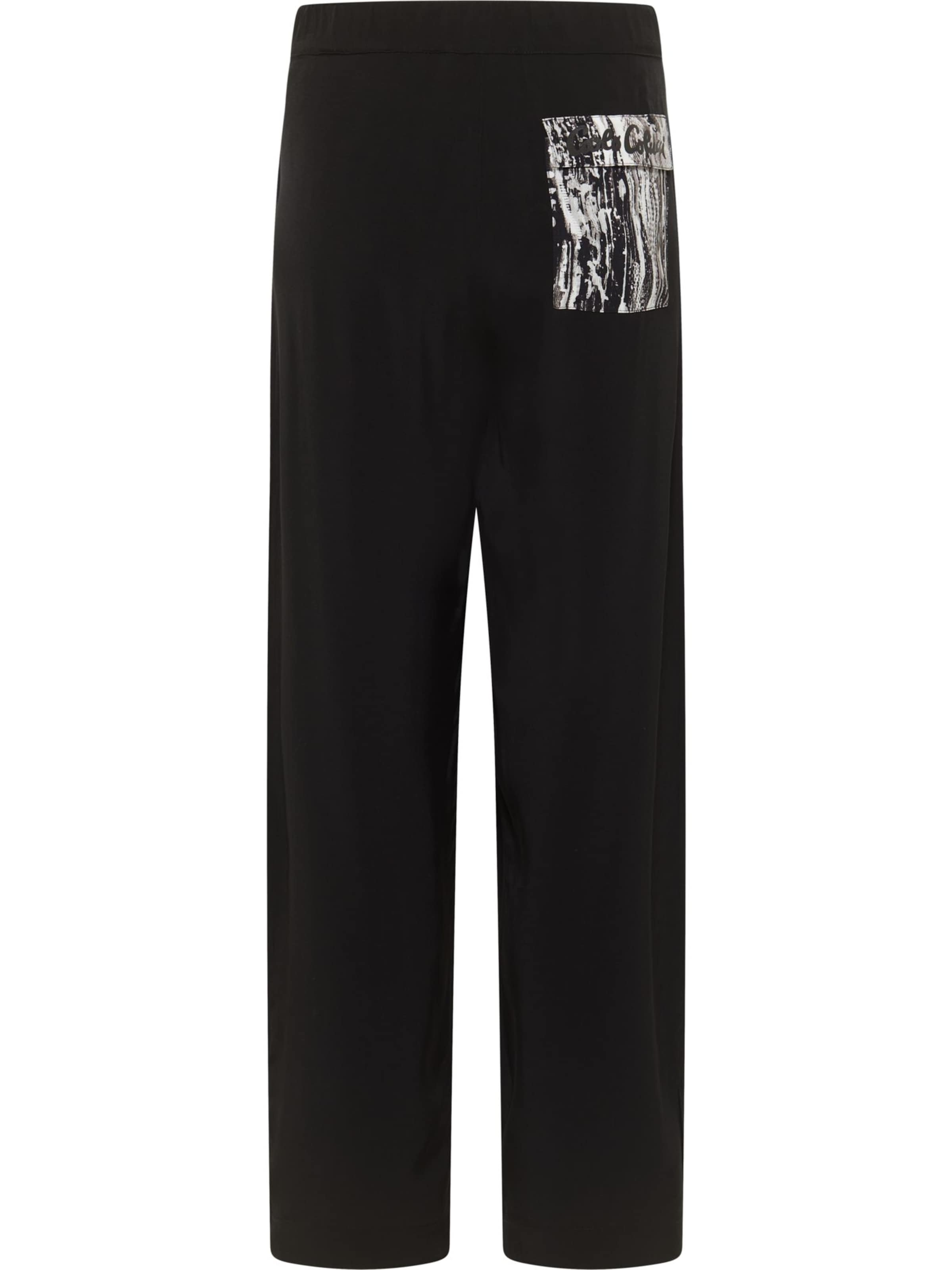 Carlo Colucci Regular Trousers 'Fasolt' in Black