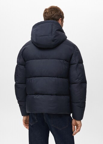 MANGO MAN Winter Jacket 'Ford' in Blue