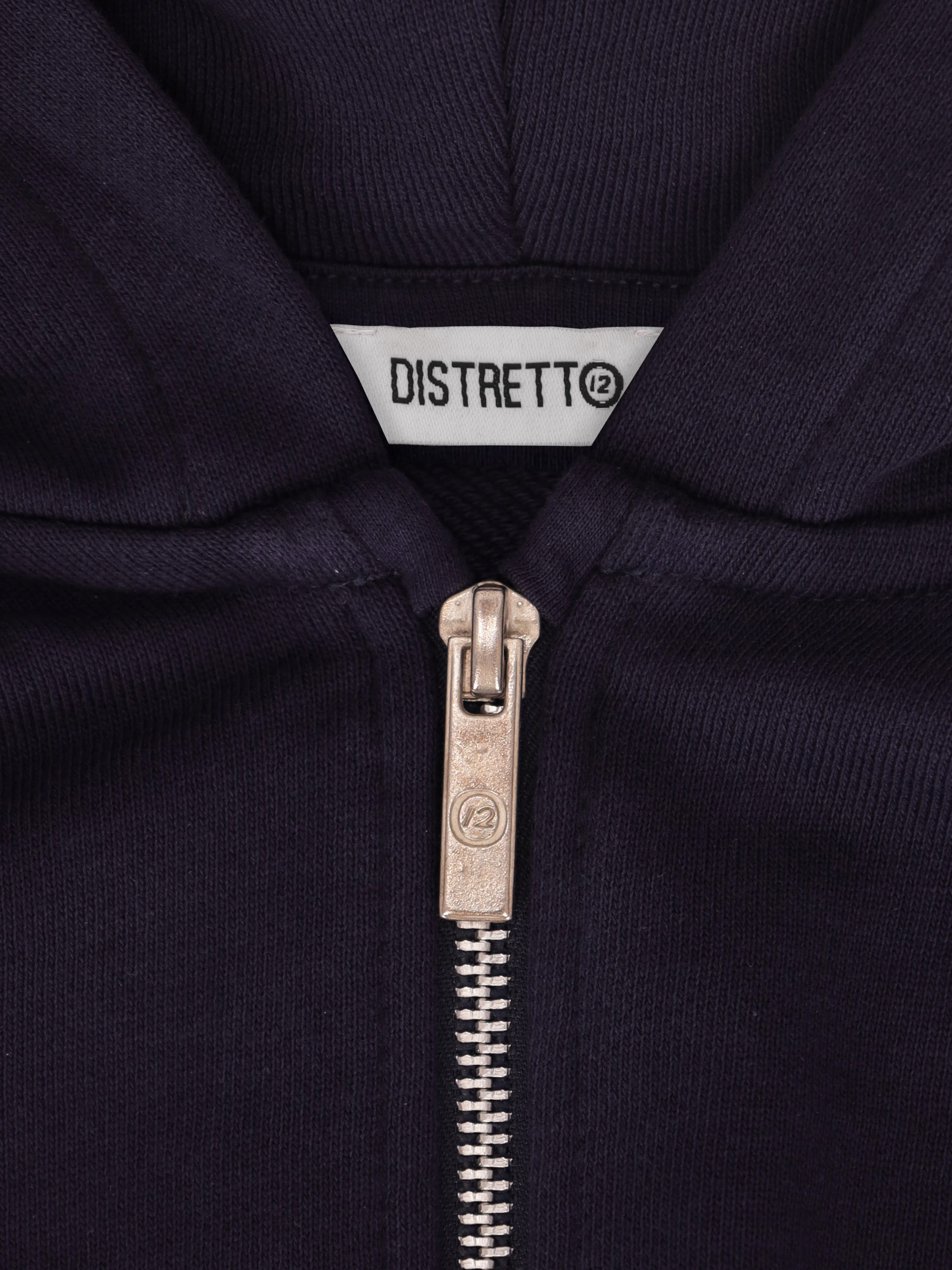 Distretto12 Zip-Up Hoodie 'LISBONA' in Blue