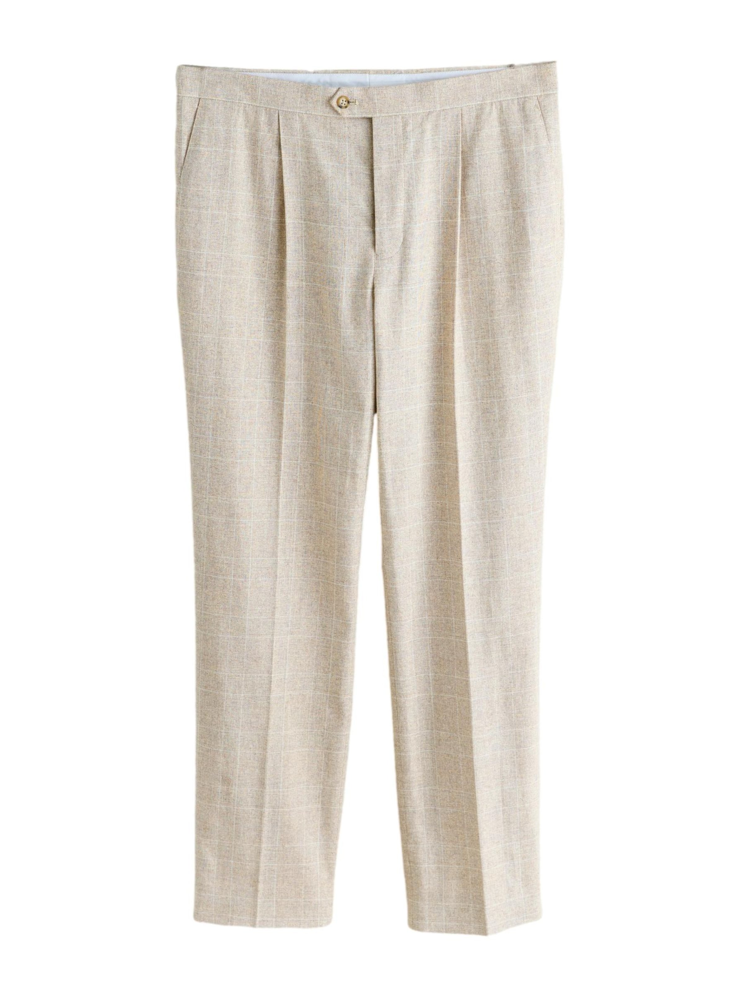 Next Pleat-front trousers in Ecru / Pueblo / White, Item view